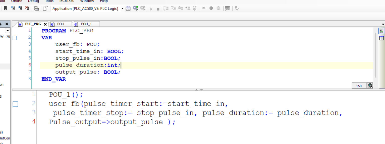 declare parameter of user function blocks